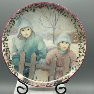 Vintage Kindred Moments Plate No. 3175A, Sisters Wish Same Star, Limited Edition